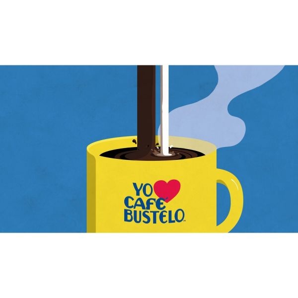 Café Bustelo Espresso Blend Coffee Packs, Dark Roast, Packet Makes 8 Cups, 30 Packs/Carton