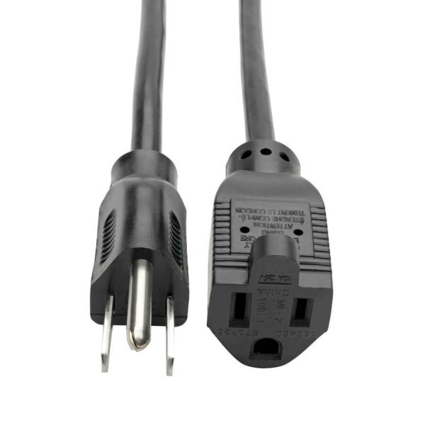 Eaton Tripp Lite Series Power Extension Cord, Nema 5-15P To Nema 5-15R - 10A, 120V, 18 Awg, 25 Ft. (7.62 M), Black