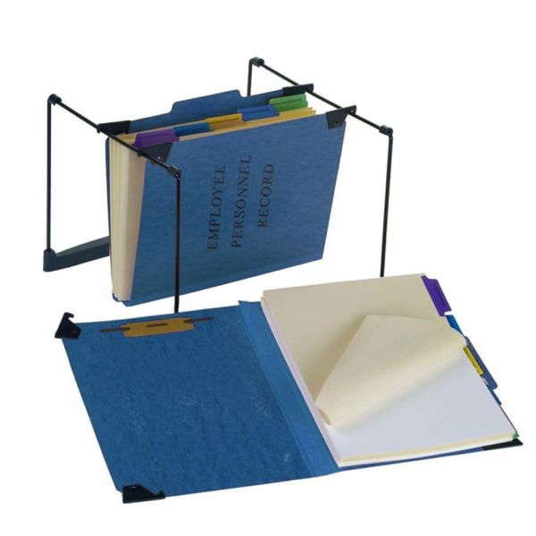 Pendaflex Hanging-Style Personnel File Folder, 2" Expansion, 9-1/2" X 11-3/4", Letter Size, Blue
