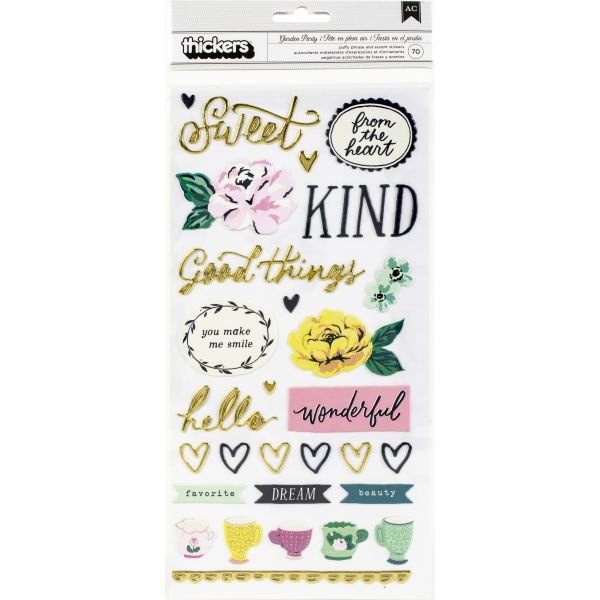 Maggie Holmes Garden Party Thickers Stickers 70/Pkg