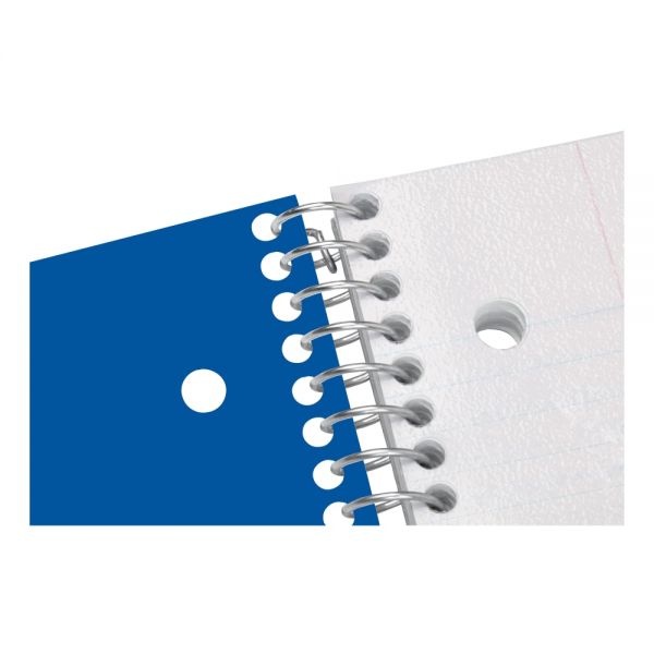 Stellar Poly Notebook, 8-1/2" X 10-1/2", 3 Subject, Wide Ruled, 150 Sheets, Blue