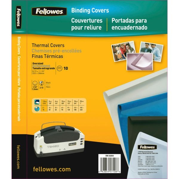 Fellowes Clear Presentation Binding Covers, 8 1/2 11, Clear, Pack Of 100