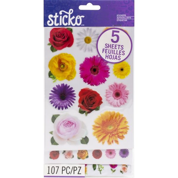Sticko Themed Flip Pack Stickers 107/Pkg