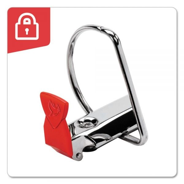 Cardinal Freestand Easy Open Locking 3-Ring View Binder, 1" Capacity, Slant-D Ring, White