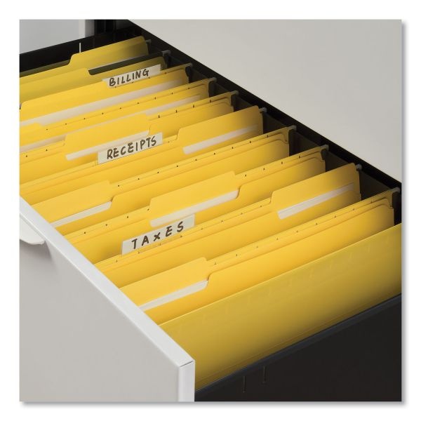 Universal Deluxe Reinforced Top Tab Fastener Folders, 0.75" Expansion, 2 Fasteners, Legal Size, Yellow Exterior, 50/Box