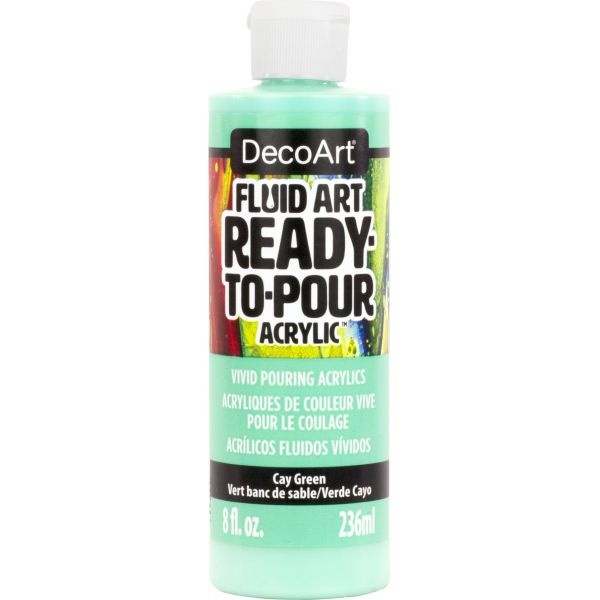 Decoart Fluidart Ready-To-Pour Acrylic Paint 8Oz