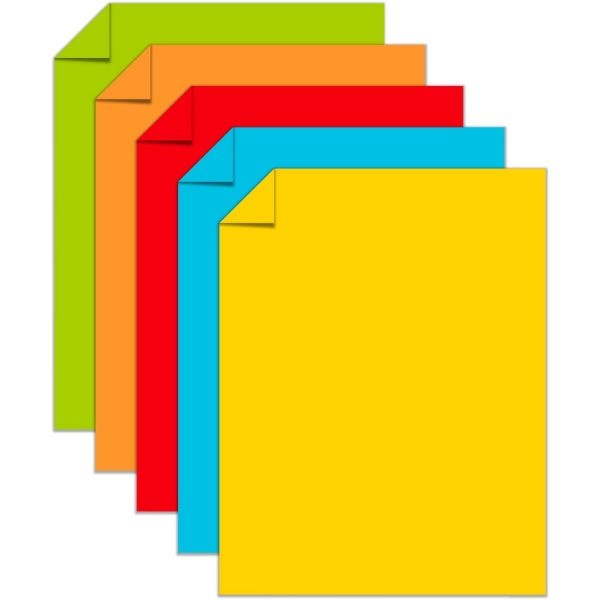 Astrobrights Color Paper - Five-Color Mixed Reams, 24 Lb, 8 1/2 X 11, Assorted Colors, 2500 Sheets/Carton