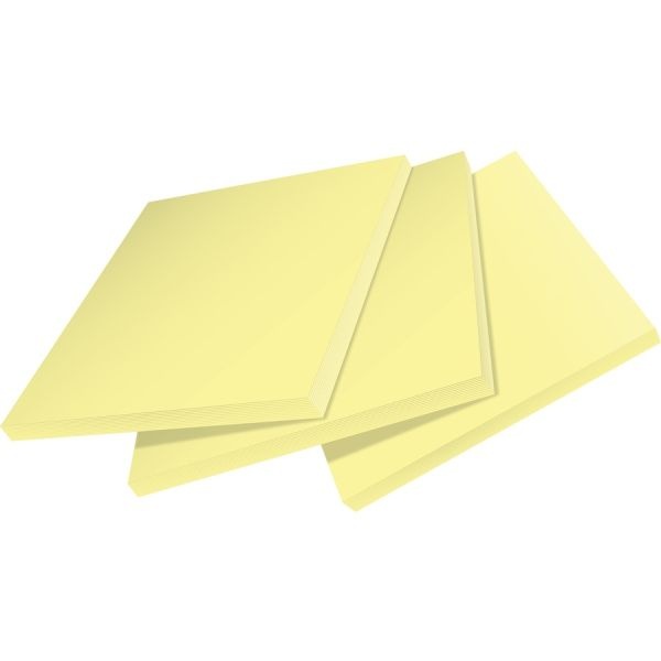 Post-It Notes Super Sticky 100% Recycled Paper Super Sticky Notes, 3" X 3", Canary Yelow, 70 Sheets/Pad, 12 Pads/Pack