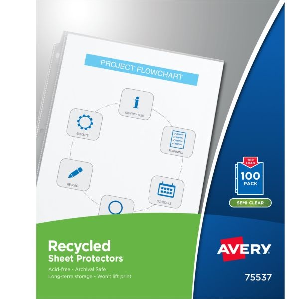 Avery Economy-Weight Sheet Protectors, Box Of 100
