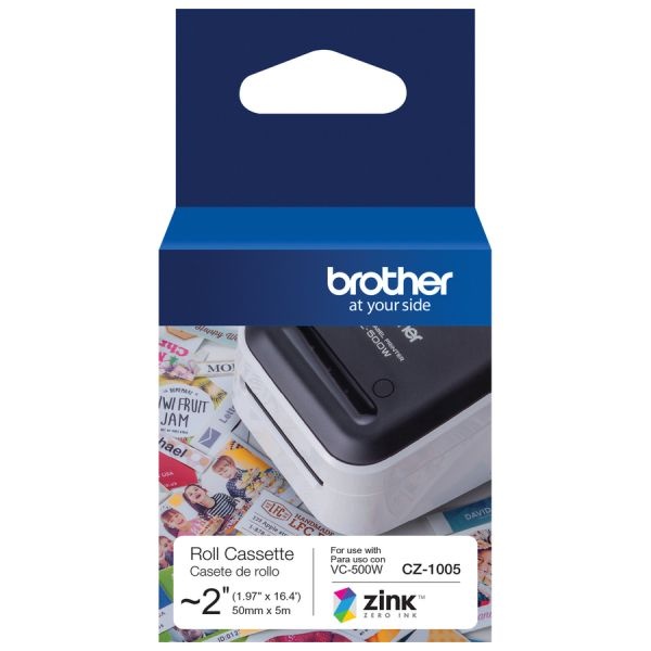Brother Cz Roll Cassette, 1.97" X 16.4 Ft, White