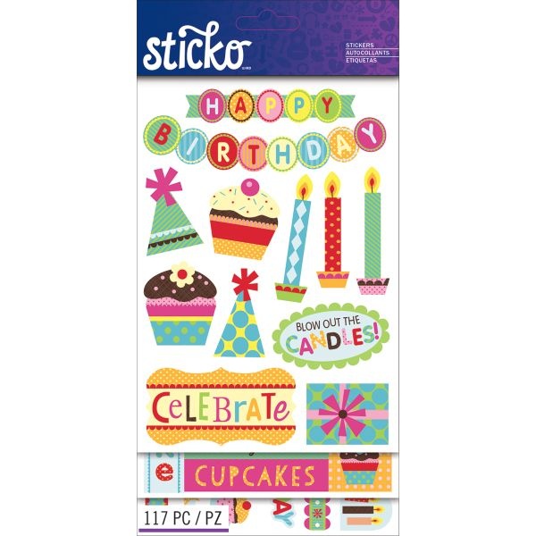 Sticko Themed Flip Pack Stickers 117/Pkg