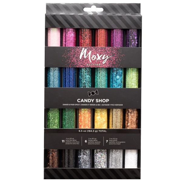 Moxy Tinsel & Extra Fine Glitter 24/Pkg