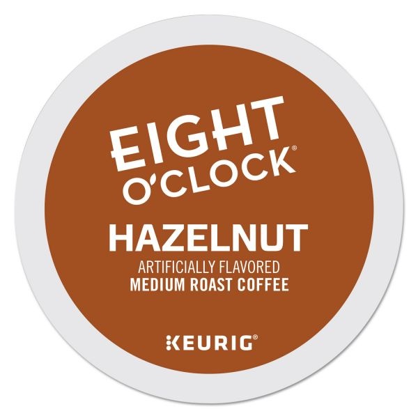 Eight O'clock Coffee K-Cups, Hazelnut, Medium Roast, 24 K-Cups