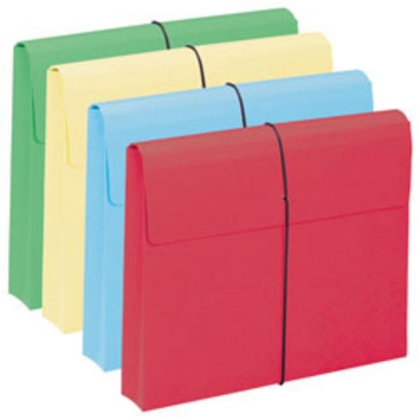 Smead Color Expanding Wallets, 2" Expansion, Letter Size, Assorted Colors, Box Of 10