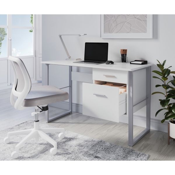 Halton 48"W Computer Desk, White
