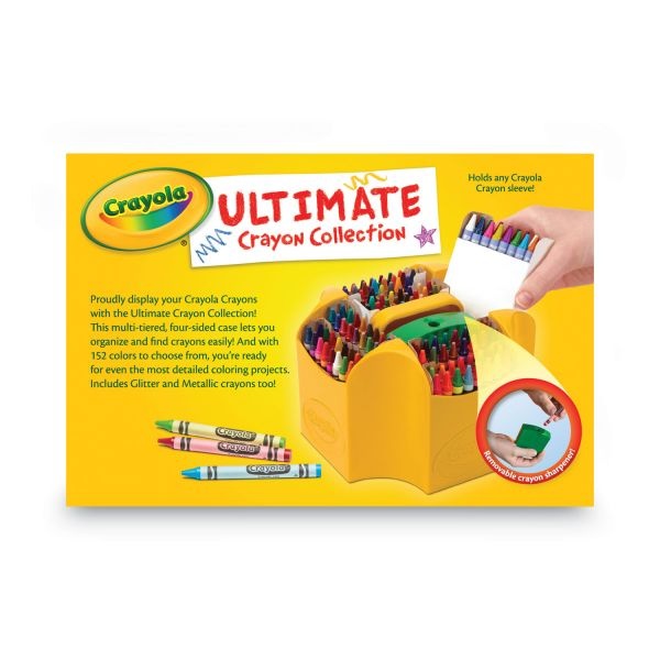 Crayola Standard Crayons With Built In Sharpener Assorted Colors