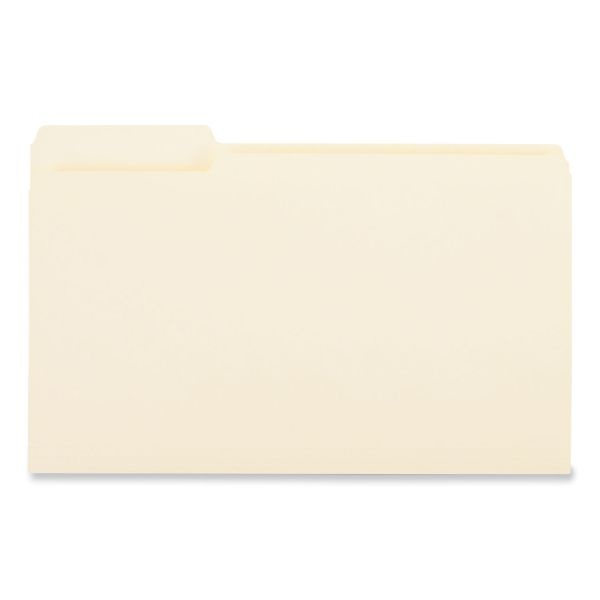 Universal Top Tab File Folders, 1/3-Cut Tabs: Left Position, Legal Size, 0.75" Expansion, Manila, 100/Box