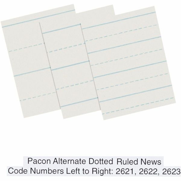 Pacon 2623 Alternate Dotted Newsprint Practice Paper
