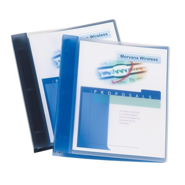 Avery Flexible View Binder With Round Rings, 3 Rings, 1" Capacity, 11 X 8.5, Blue