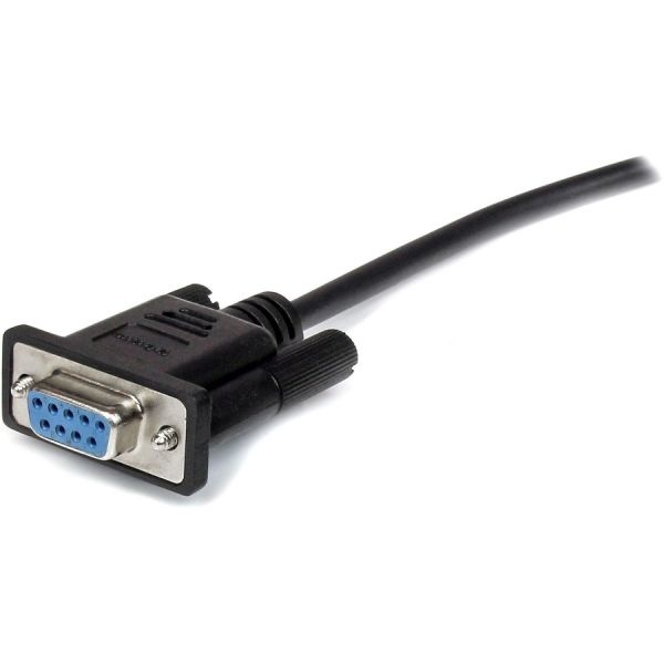 1M Black Straight Through Db9 Rs232 Serial Cable - M/f