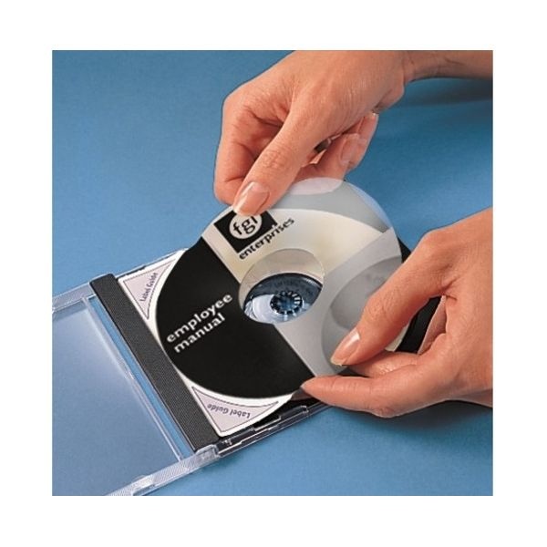 Avery Cd Labels Removable Adhesive, Circle, Laser, White, 2 Per Sheet, Pack Of 250