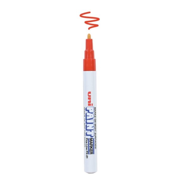 Uni-Paint Permanent Marker, Fine Bullet Tip, Red