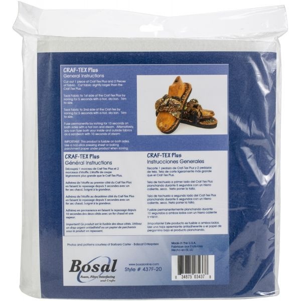 Bosal Craf-Tex Plus Double-Sided Fusible Foam Craft Pack