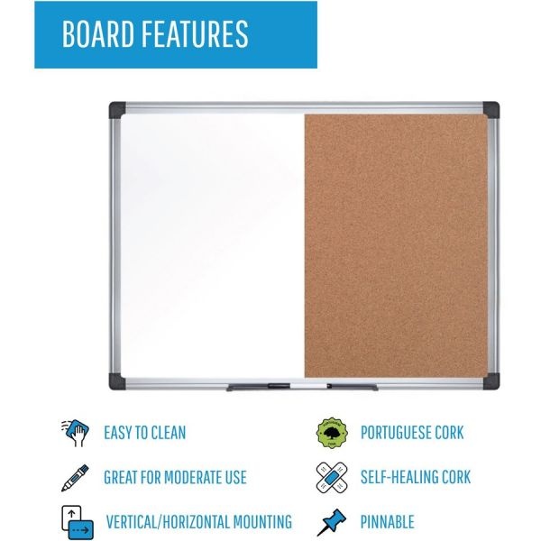 Mastervision Dry-Erase Combo Board