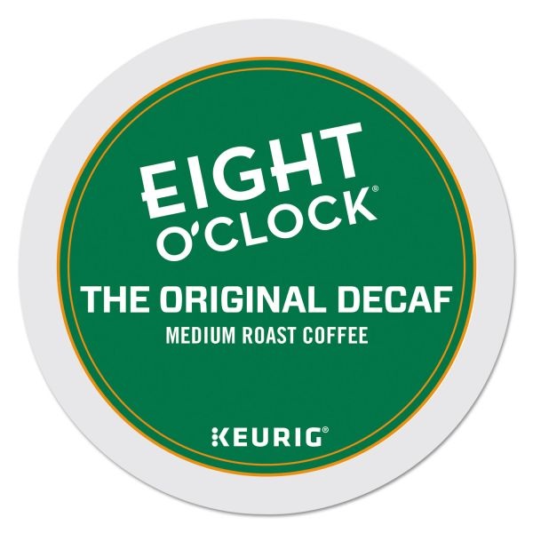 Eight O'clock Original Decaf Coffee K-Cups, Medium Roast, 24/Box