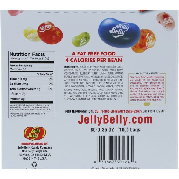 Jelly Belly Changemaker Box, 80/.35 Oz. Bags