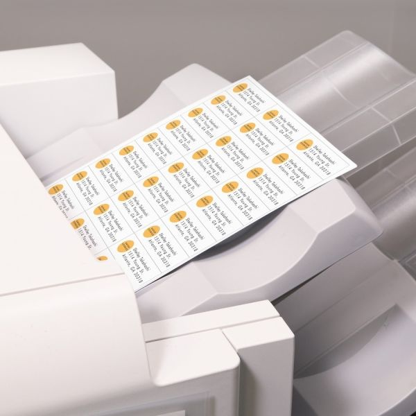 Avery Copier Permanent Address Labels, 5332, 1" X 2 13/16", White, Pack Of 8,250