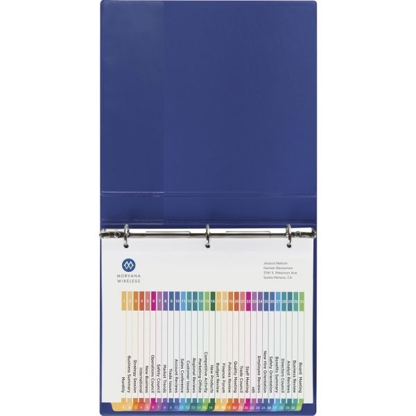 Avery Ready Index 31 Tab Dividers, Customizable Toc, 6 Sets