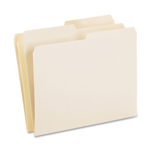 Oxford 1/2-Cut File Folders, Letter Size, Manila, Box Of 100