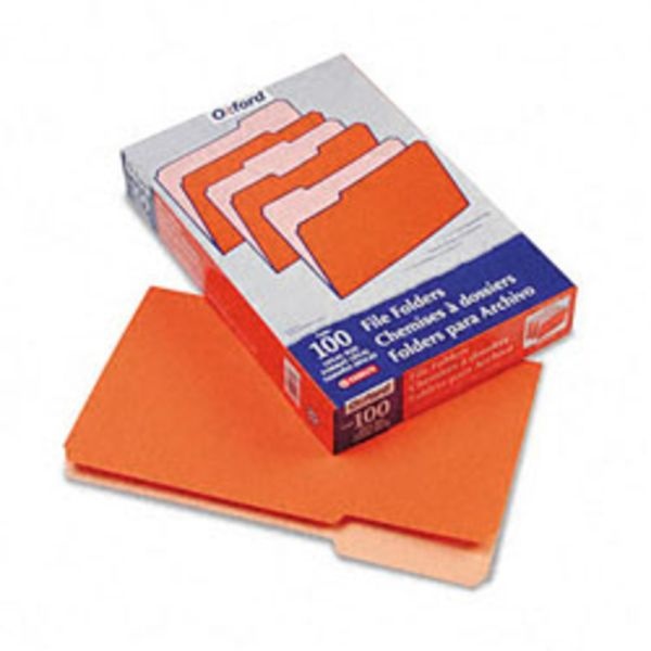 Pendaflex Two-Tone Color File Folders, Legal Size, Orange, Box Of 100