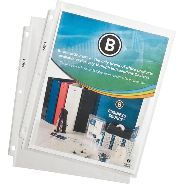 Business Source Poly Sheet Protectors