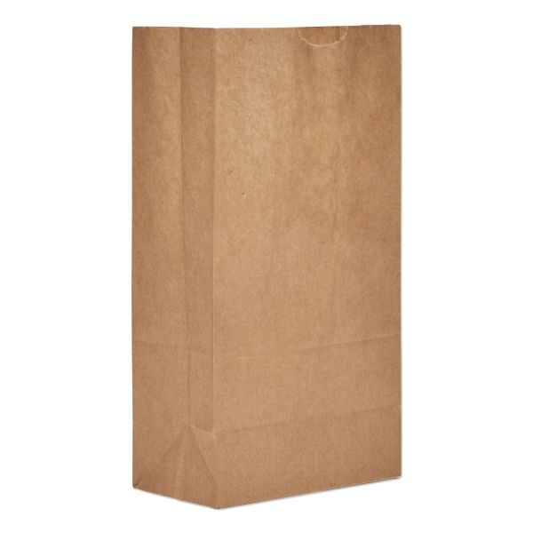 General Grocery Paper Bags, 50 Lb Capacity, #5, 5.25" X 3.44" X 10.94", Kraft, 500 Bags