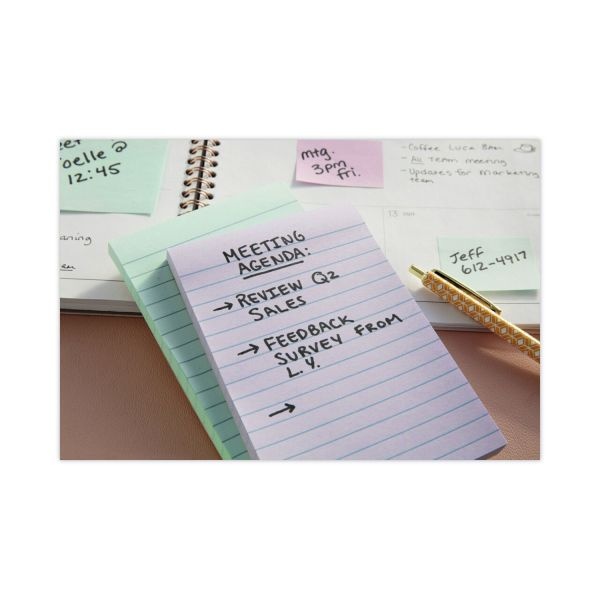 Post it Greener Notes 4 in x 6 in 5 Pads 100 SheetsPad Clean