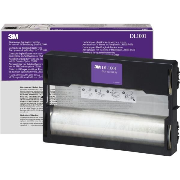3M Refill For Ls1000 Laminating Machines, 5.6 Mil, 12" X 100 Ft, Gloss Clear