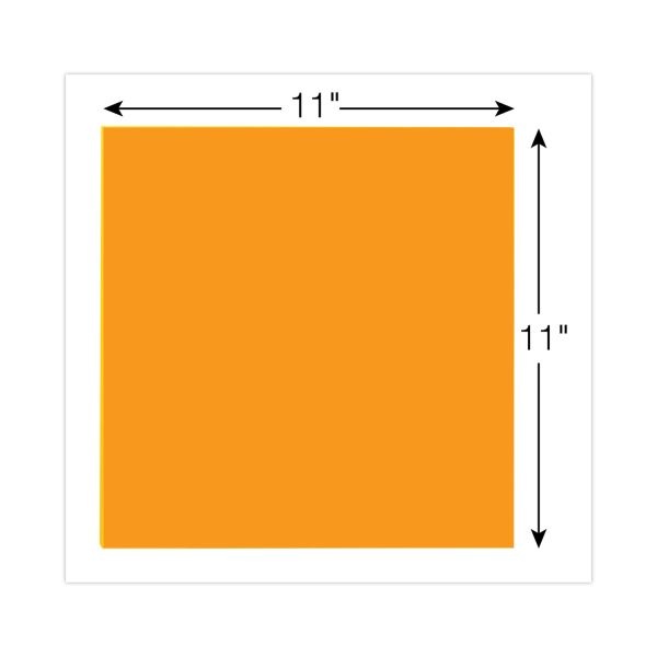 Post-It Super Sticky Big Notes, 11" X 11", Orange, 30 Sheets Per Pad