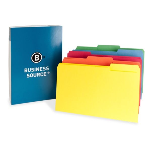 Business Source Top Tab Colored File Folders