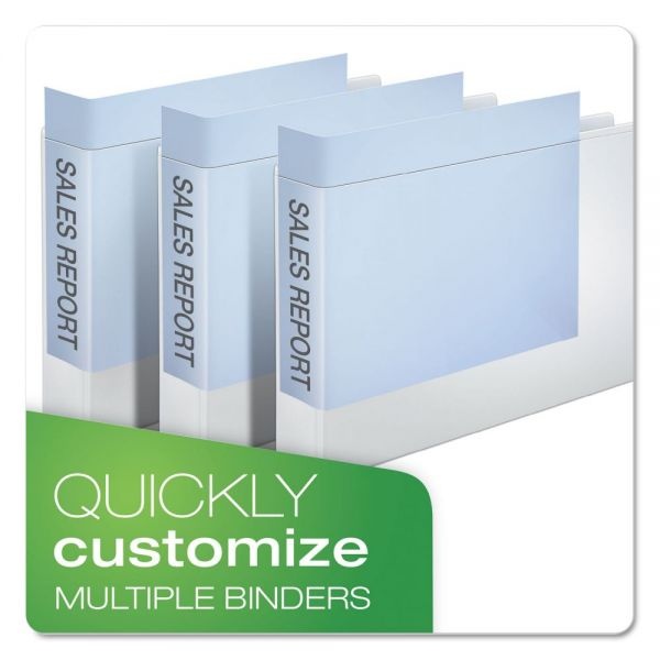 Cardinal Speedy Xtralife Non-Stick Locking Slant-D Ring Binder, 3 Rings, 2" Capacity, 11 X 17, White