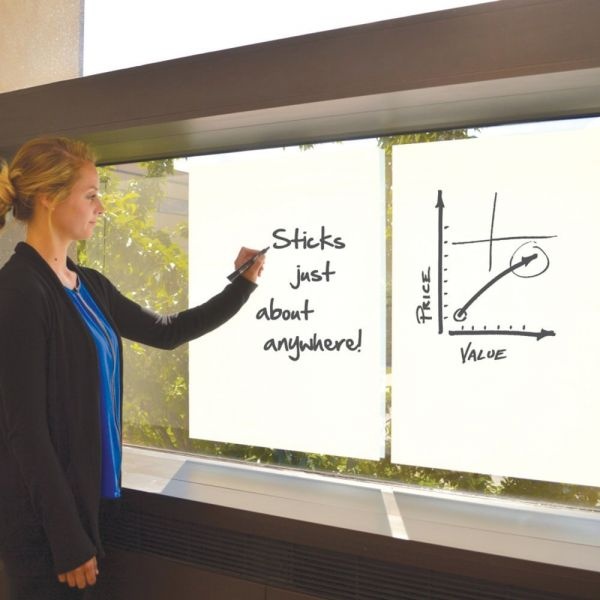 Quartet Instant Dry-Erase Surface Sheets, 36" X 24" Sheet, Wall Mountable