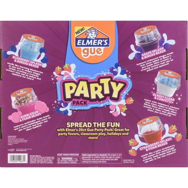 Elmer's Premade Slime Party Pack W/Mix-Ins