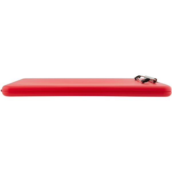 Saunders Slimmate Storage Clipboard, 0.5" Clip Capacity, Holds 8.5 X 11 Sheets, Red