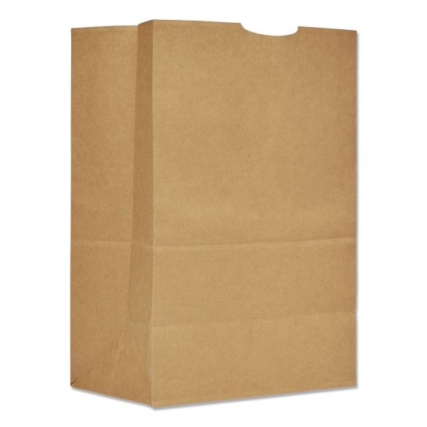 General Grocery Paper Bags, 75 Lb Capacity, 1/6 Bbl, 12" X 7" X 17", Kraft, 400 Bags