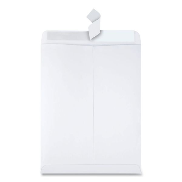 Quality Park Redi-Strip Catalog Envelopes, 10" X 13", Self-Adhesive, White, Box Of 100