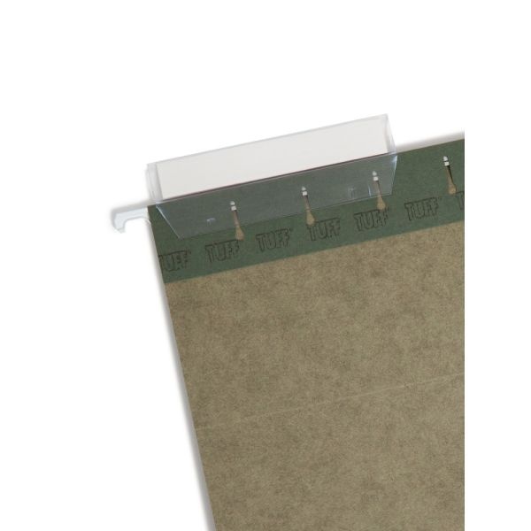 Smead Tuff Hanging File Folders With Easy Slide Tabs, Legal Size, Standard Green, Box Of 20