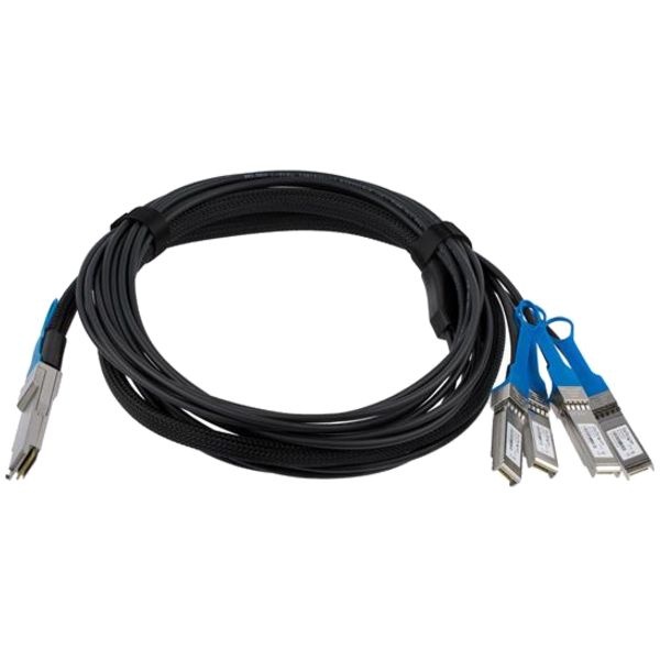 Msa Uncoded Compatible 3M Qsfp+ To 4X Sfp+ Direct Attach Breakout Cable - 40Gbe - Qsfp+ To 4X Sfp+ Copper Dac 40 Gbps Low Power