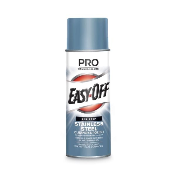 Professional Easy-Off Stainless Steel Cleaner And Polish, 17 Oz Aerosol Spray