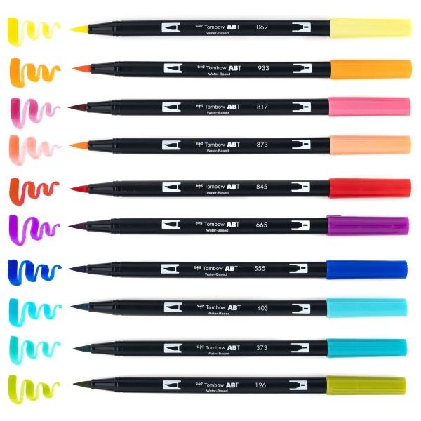 Tombow Dual Brush Pens 10/Pkg